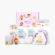 Lefresh First Period All-in-One Kit for Girls | Fairy Forest Edition | Vegan, Organic Cotton, Unscented, Long Panty Liners,Regular,Large,Overnight Sanitary Pads, pH Balanced Feminine Wipes, To-Go Pack